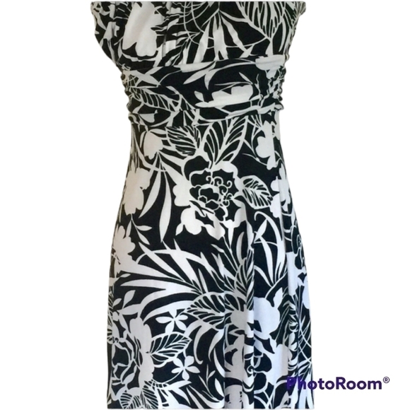 WHBM WHITE House Black Market Strapless floral Maxi Dress summer beach small - Picture 2 of 9